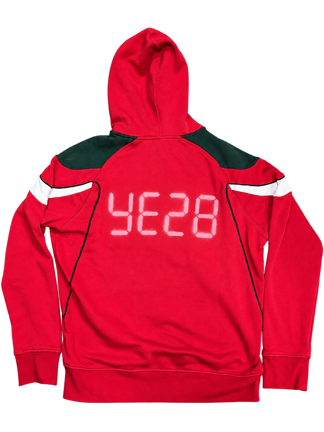 Red YE28 hooded garment